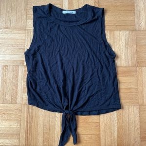 Keyhole Knot Ribbed Tank Top